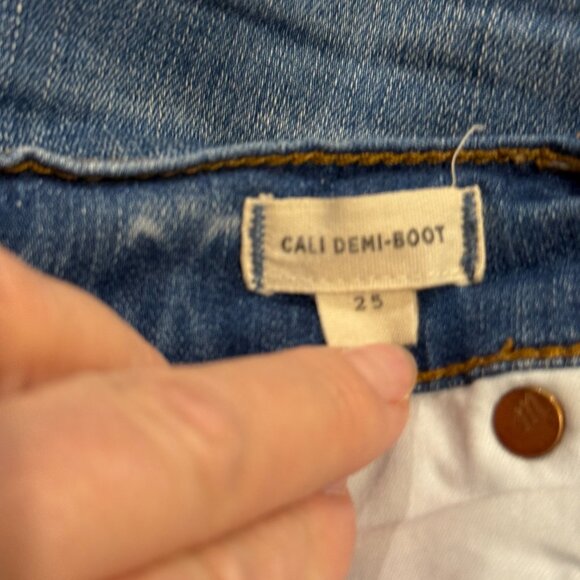 Madewell Cali Demi-Boot Jean Boho Ankle Bronson Wash: Button-Front Sz 25 JO512 - Picture 6 of 16